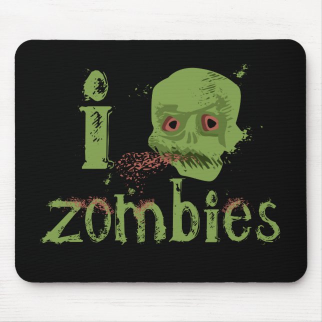 Zombie Love Mouse Pad (Front)