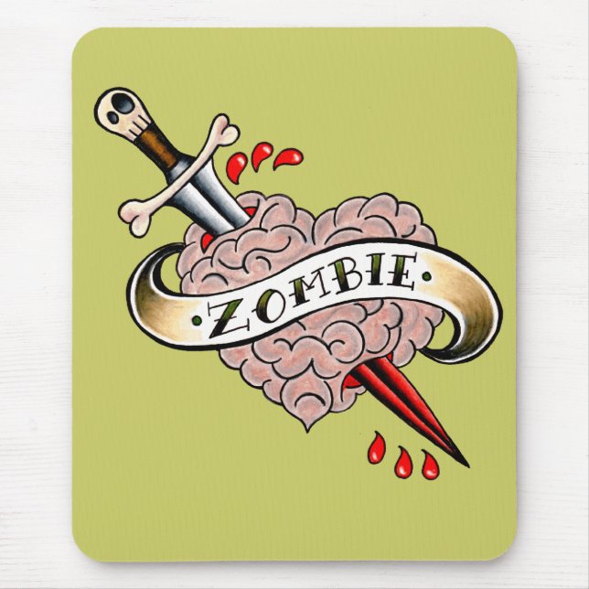 Zombie Love Mousepad (Front)