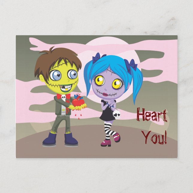 Zombie Love Postcard (Front)