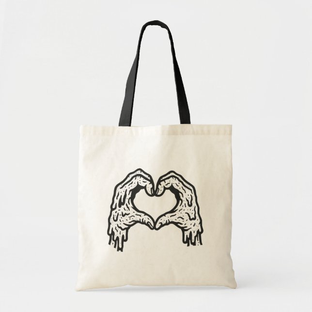 Zombie Love Tote Bag (Front)