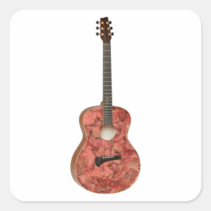 Zombie Meat Guitar Square Sticker