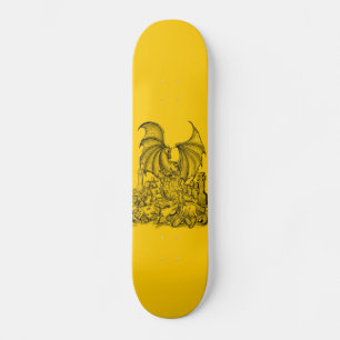 Zombie mit Drache Skateboard