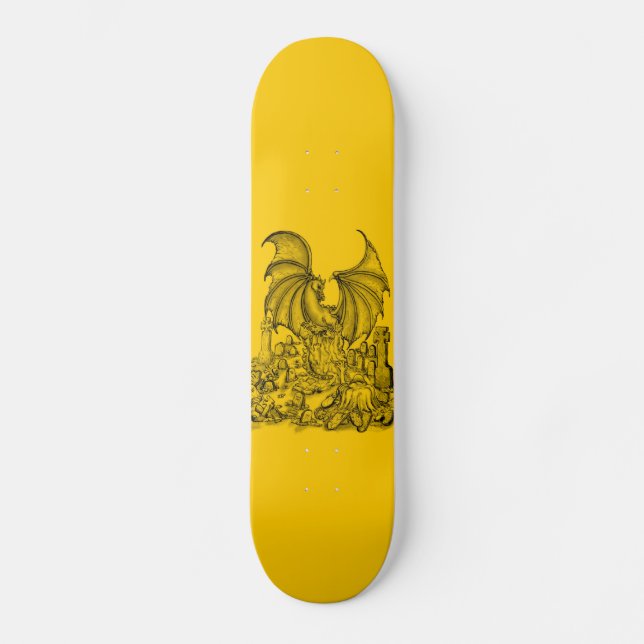 Zombie mit Drache Skateboard (Front)