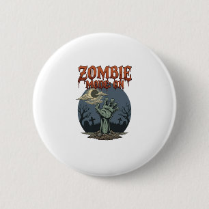 Zombie Mode Halloween Hand Moon Graveyard_1 6 Cm Round Badge