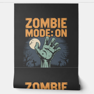 Zombie Mode On Scary Halloween T shirt Wallpaper