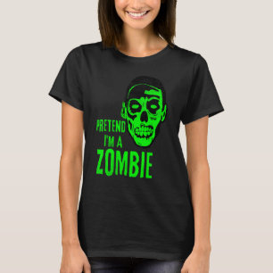 Zombie Monster Face Scary Halloween T-Shirt