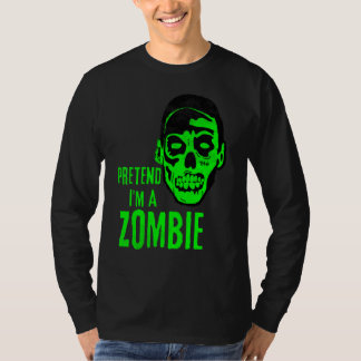 Zombie Monster Face Scary Halloween T-Shirt
