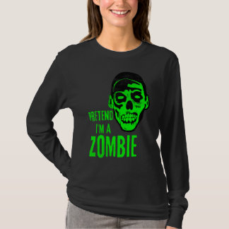 Zombie Monster Face Scary Halloween T-Shirt
