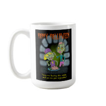 Zombie Mother and Son Halloween Card