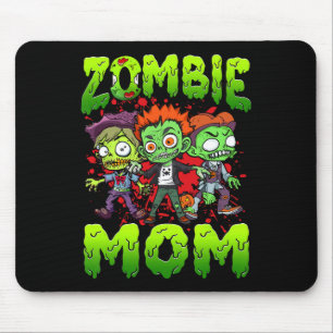 Zombie Mum Halloween Costume Family Matching Mouse Pad