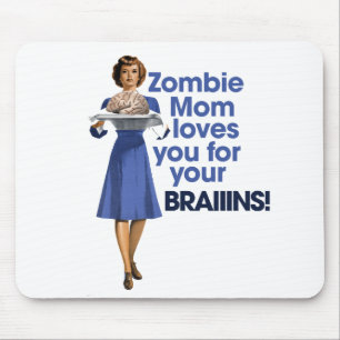 Zombie Mum Mouse Pad