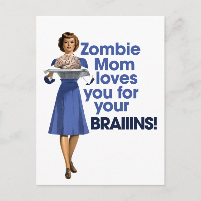 Zombie Mum Postcard (Front)