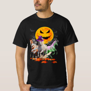 Zombie Mummy Witch Horse Lover Pumpkin Horror Hall T-Shirt