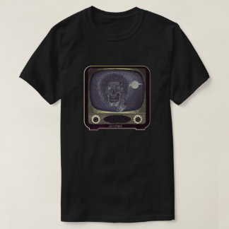 Zombie On TV - Gold T-Shirt