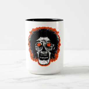ZOMBIE - Orange Eyes Hair Two-Tone Coffee Mug