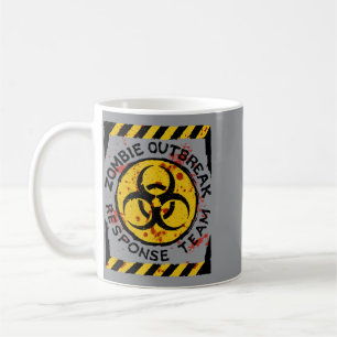 Zombie Outbreak Halloween Response Team Funny Men Coffee Mug