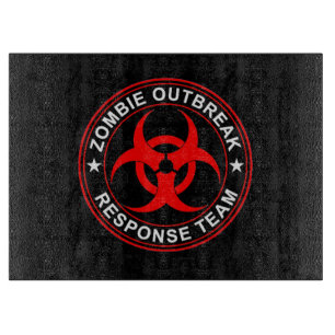 Zombie Outbreak Response Cutting Board walkers