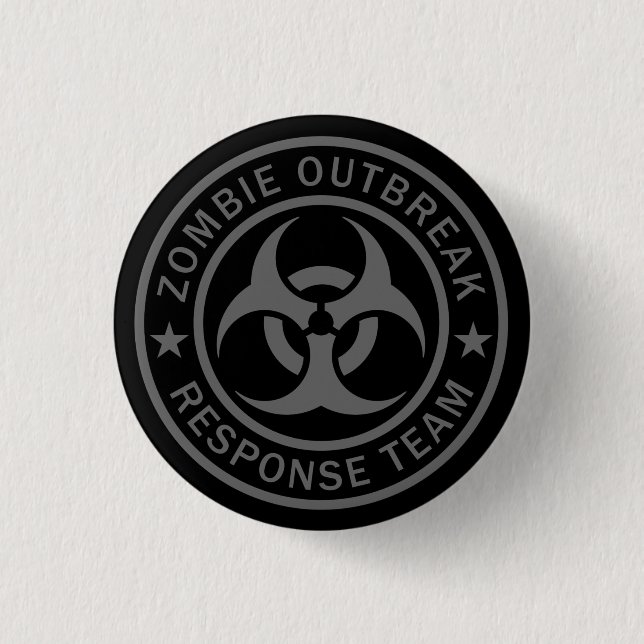Zombie Outbreak Response Team 3 Cm Round Badge (Front)