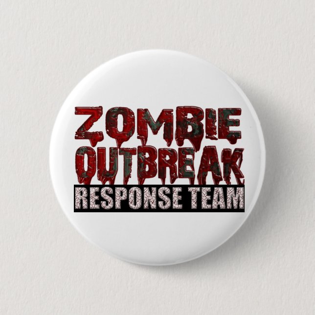 Zombie Outbreak Response Team 6 Cm Round Badge (Front)
