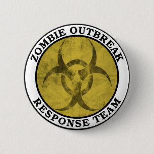Zombie Outbreak Response Team (Biohazard) 6 Cm Round Badge