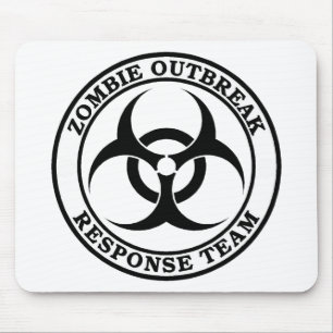 Zombie Outbreak Response Team (Biohazard) Mouse Pad
