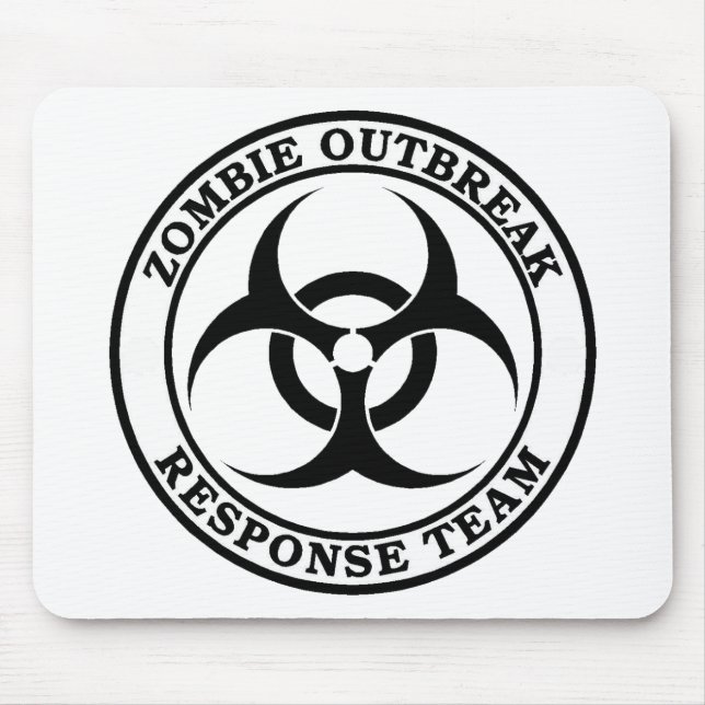 Zombie Outbreak Response Team (Biohazard) Mouse Pad (Front)