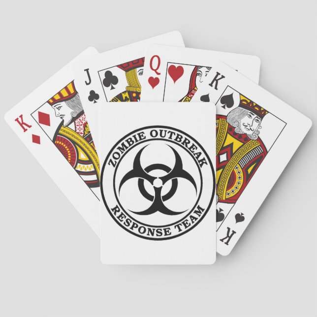 Zombie Outbreak Response Team (Biohazard) Playing Cards (Back)