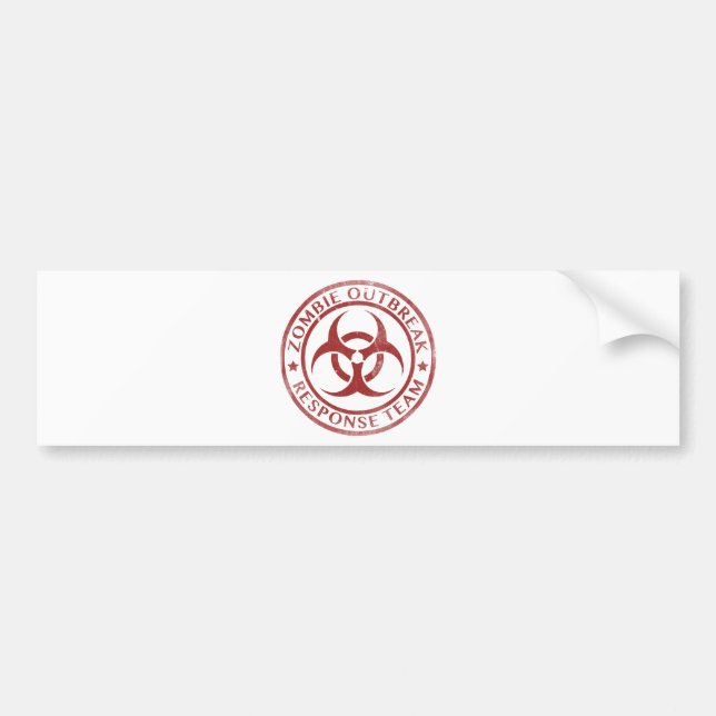 Zombie Outbreak Response Team Bumper Sticker (Front)