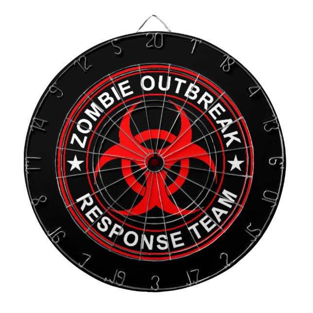 Zombie Outbreak Response Team Dart Board Walking (Front)