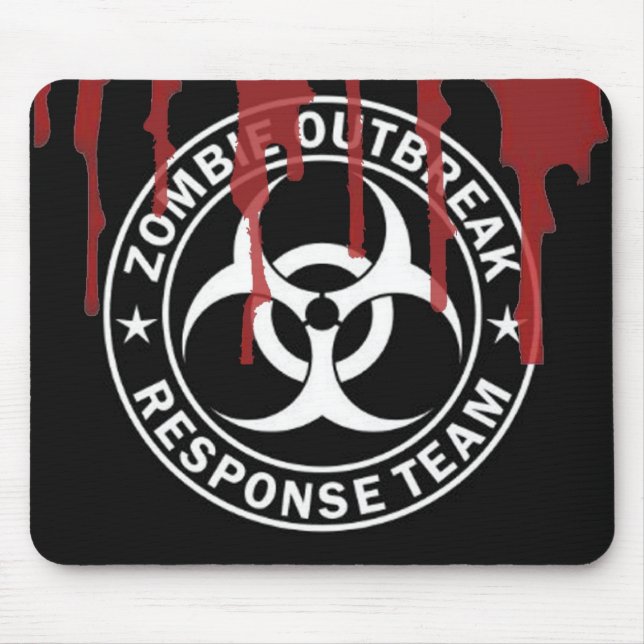 Zombie outbreak response team mouse pad (Front)