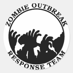 Zombie Outbreak Response Team (Zombie Hands) Classic Round Sticker
