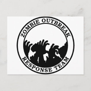 Zombie Outbreak Response Team (Zombie Hands) Postcard