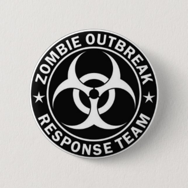 zombie outbreak team pin (Front)