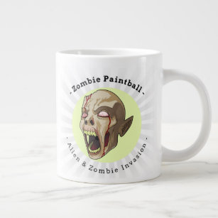 Zombie Paintball Large Coffee Mug