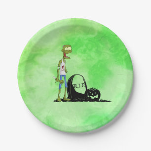 Zombie paper plate