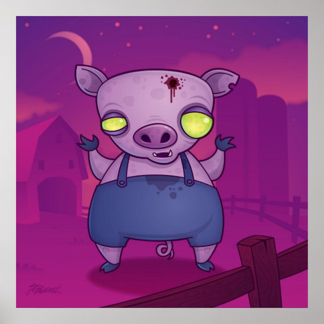 Zombie Pig Poster (Front)