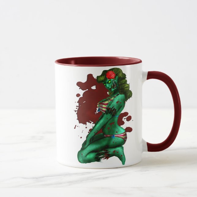 Zombie Pin-Up Mug (Right)