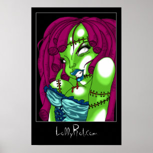 Zombie Pin-up Poster