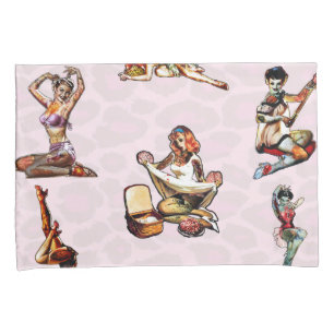 Zombie Pin Ups Pillowcase