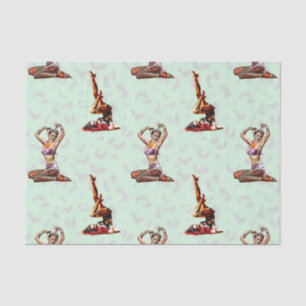 Zombie Pin Ups Tissue Paper