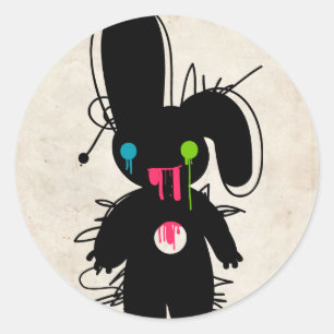 Zombie Piñata Classic Round Sticker