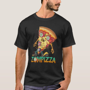 Zombie Pizza Zompizza Funny Halloween Zombie Food T-Shirt