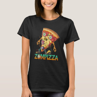 Zombie Pizza Zompizza Funny Halloween  Zombie Food T-Shirt