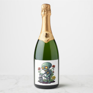 Zombie Plant Parent Sparkling Wine Label