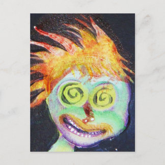 Zombie POP Art Postcard