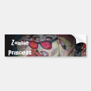 Zombie Princess Bumper Sticker