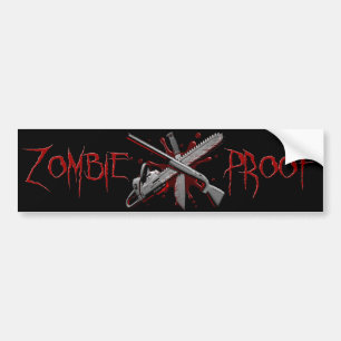 Zombie-Proof (Black) Bumper Sticker