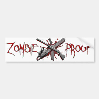 Zombie-Proof (White) Bumper Sticker