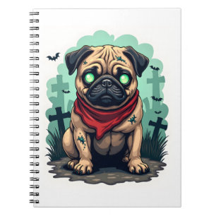 Zombie Pug Parade Notebook