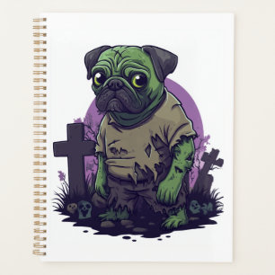 Zombie Pug � Undead Funny Halloween Dog Planner